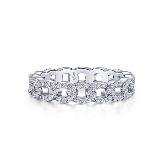 Lafonn Interlocking Circles Eternity Band 128 Stone Count R0474CLP05