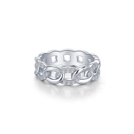 Lafonn Interlocking Circles Eternity Band 60 Stone Count R0489CLP08