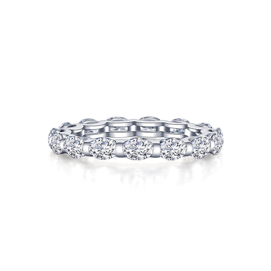 Lafonn Oval Eternity Band 15 Stone Count R0492CLP08
