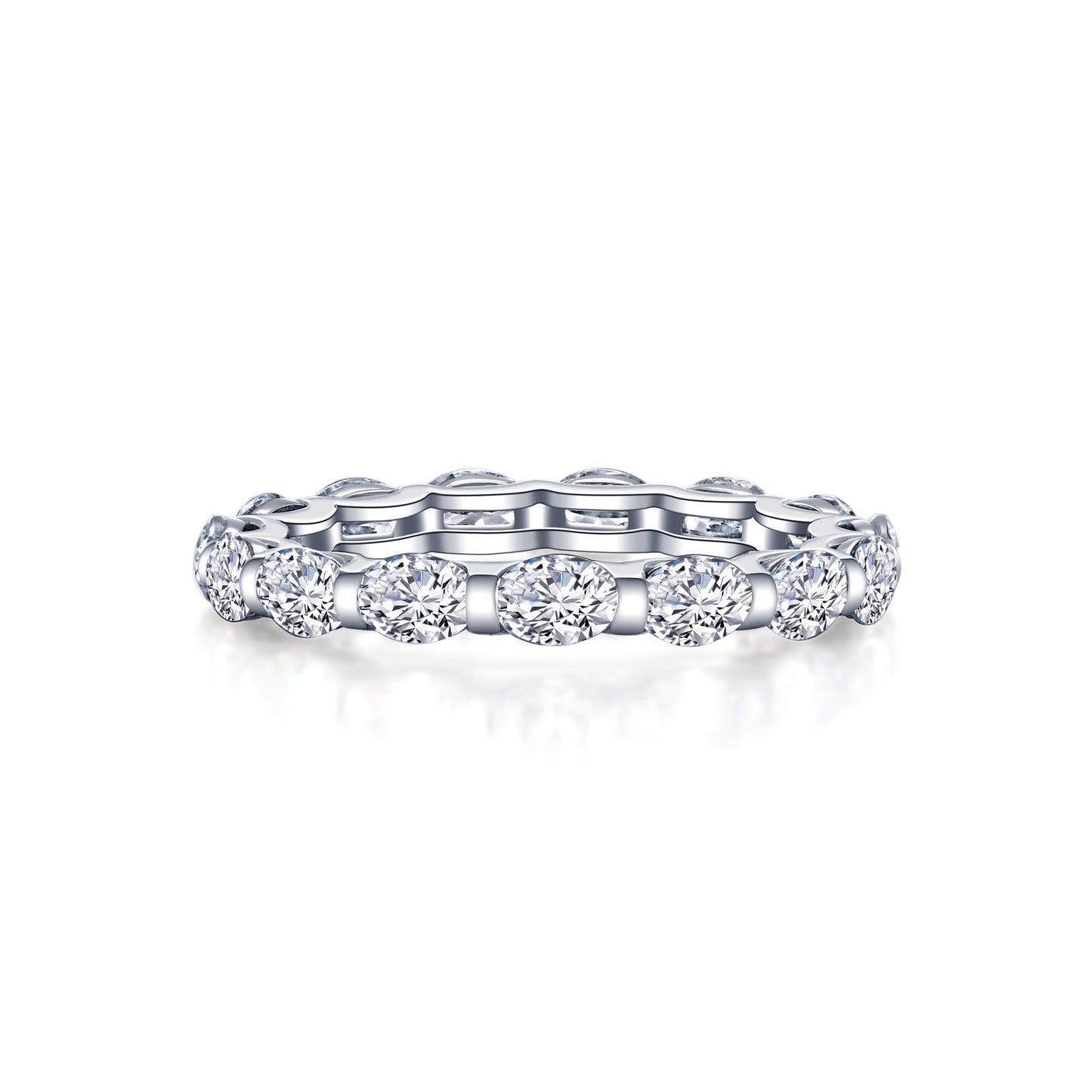 Lafonn Oval Eternity Band 15 Stone Count R0492CLP09
