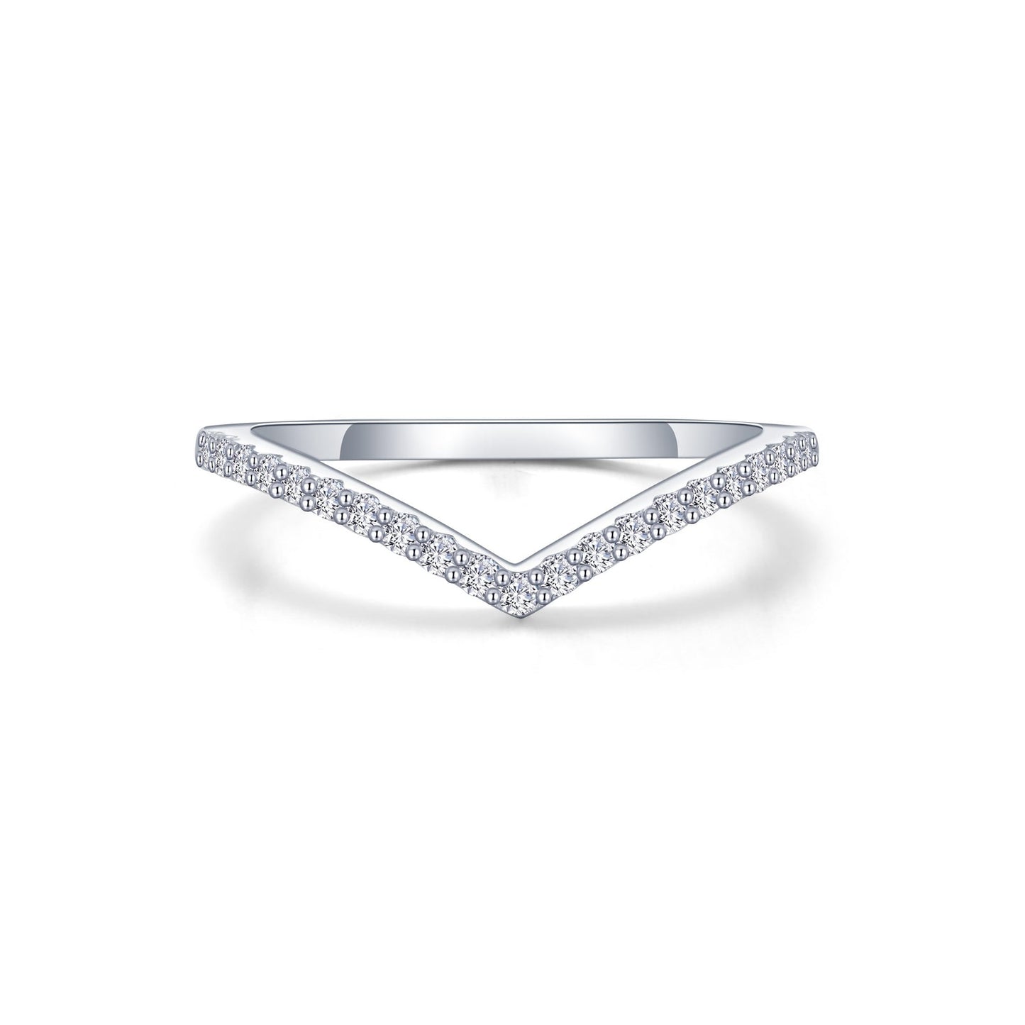Lafonn Chevron Wave Band 21 Stone Count R0500CLP07