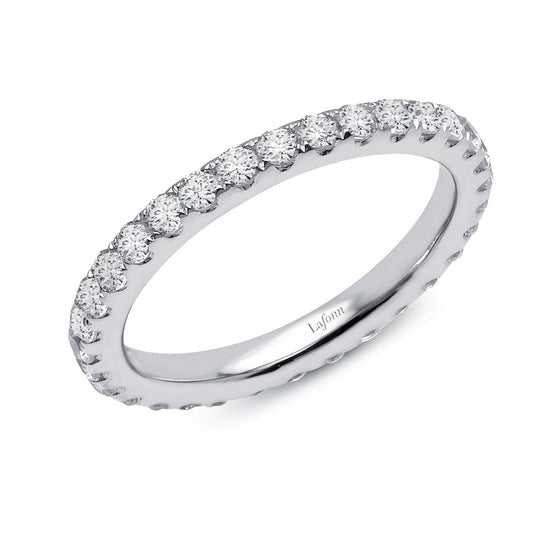 Lafonn 0.96 CTW Eternity Band Simulated Diamond RINGS Size 10 Platinum 0.96 CTS