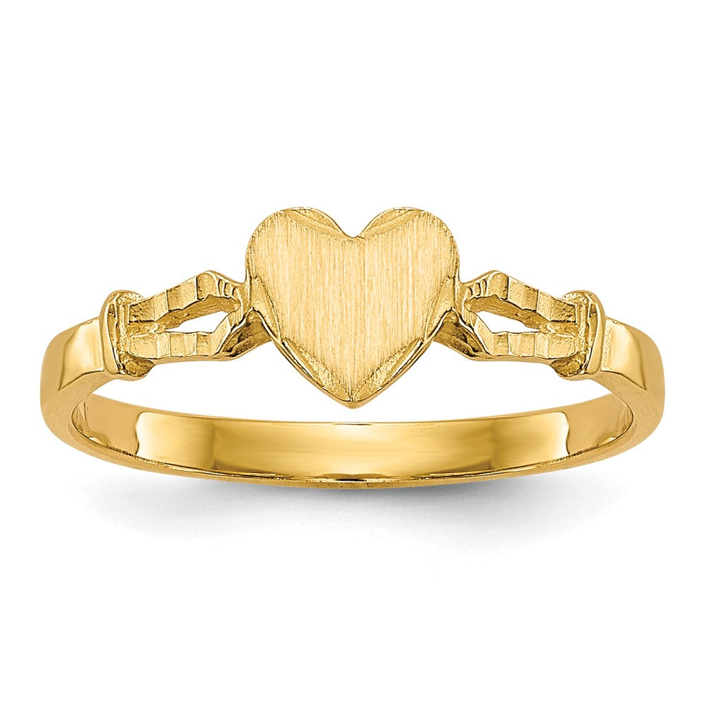 Quality Gold 14k Children's Heart Ring Gold
