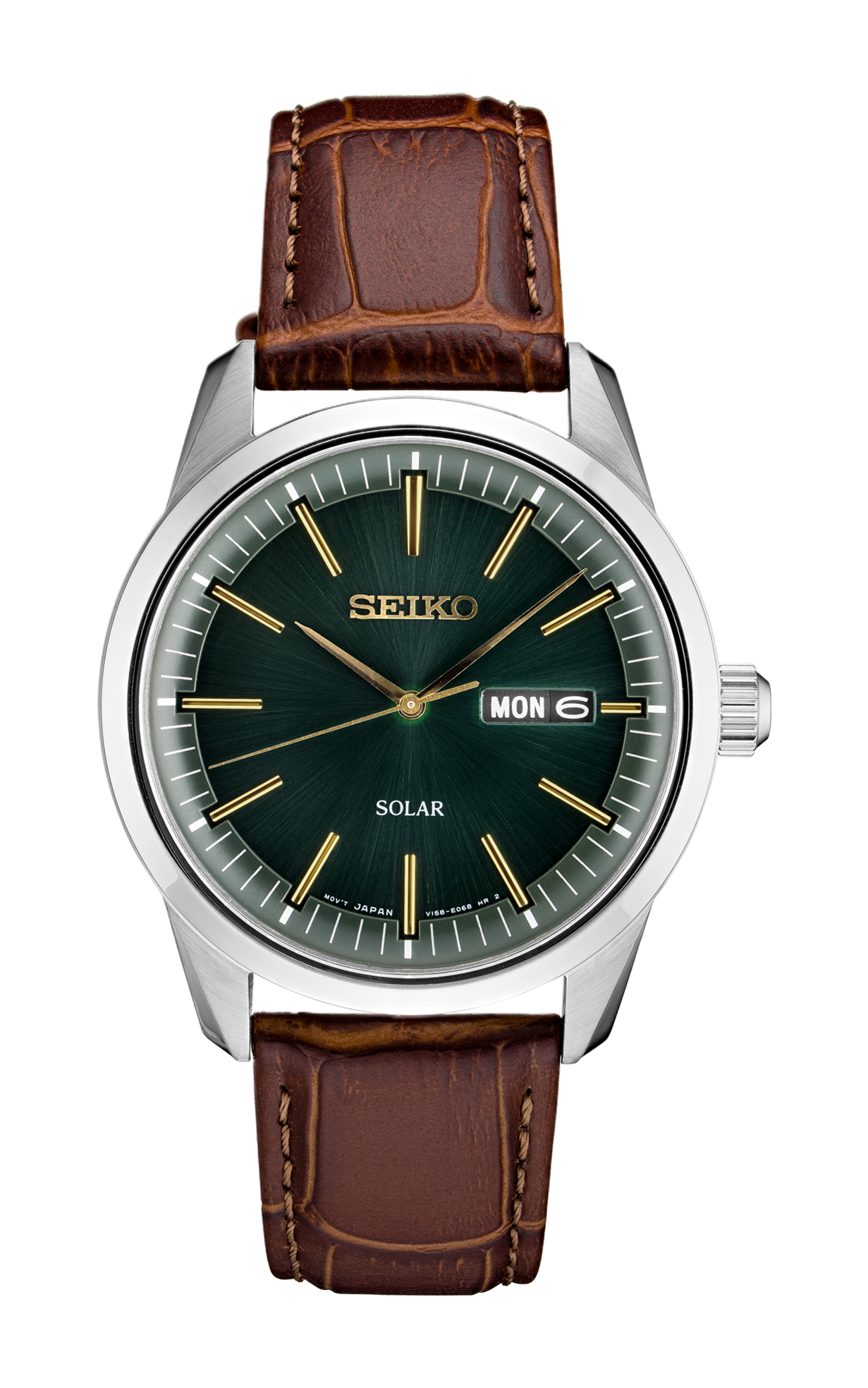 Seiko Essentials Solar Leather Strap Male Watch