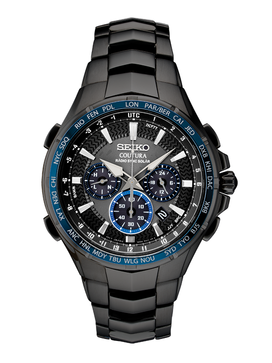 Seiko Coutura Radio Sync Solar Stainless Steel Male Watch