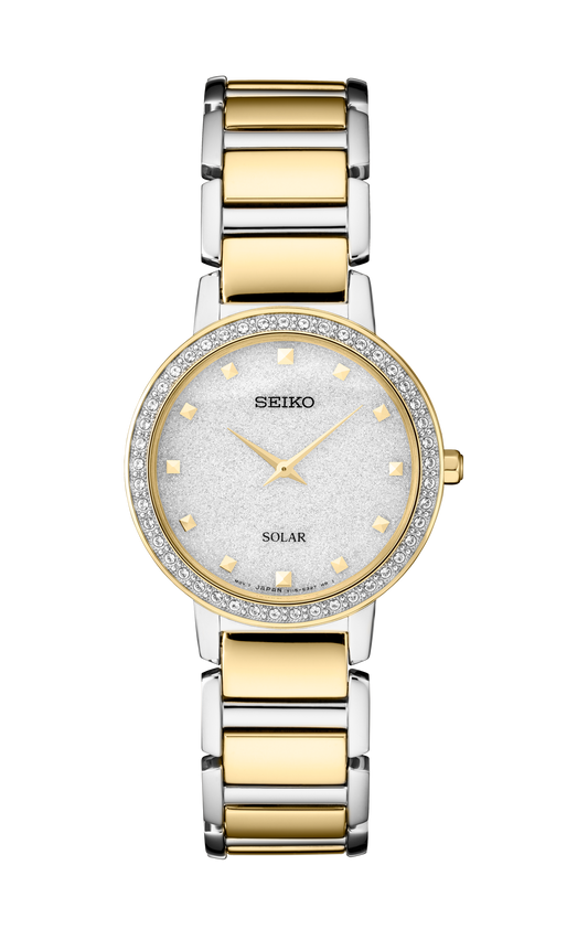 Seiko Essentials Solar Stainless Steel Ladies Watch
