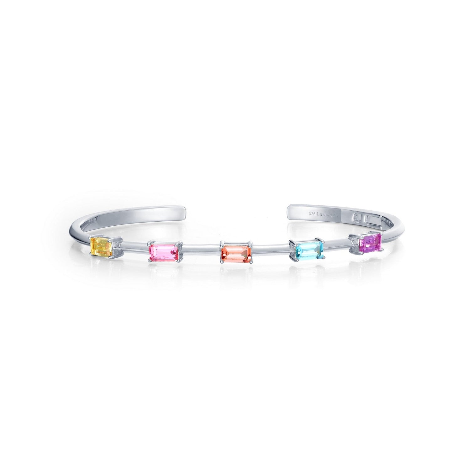 Lafonn Fancy Lab-Grown Sapphire Bracelet 5 Stone Count SYB002MP72