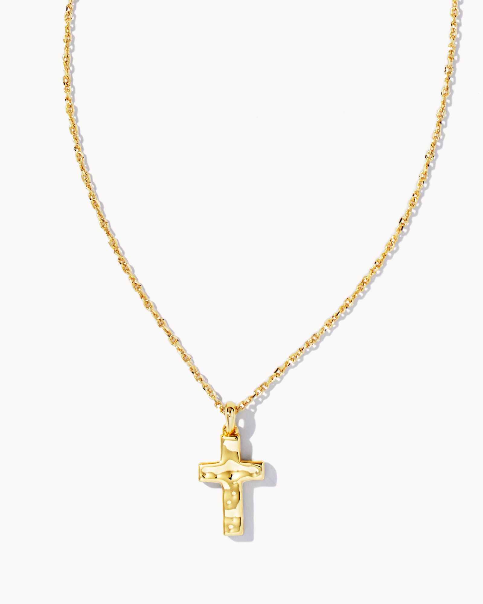 Kendra Scott CROSS PENDANT NECKLACE 9608800869 N1759RHD 19' CHAIN, 0.66'L x 0.38' W PENDANT GOLD METAL