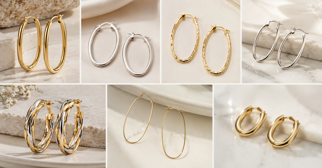 7 Best Lightweight Oval Hoop Earrings You Can Wear All Day
