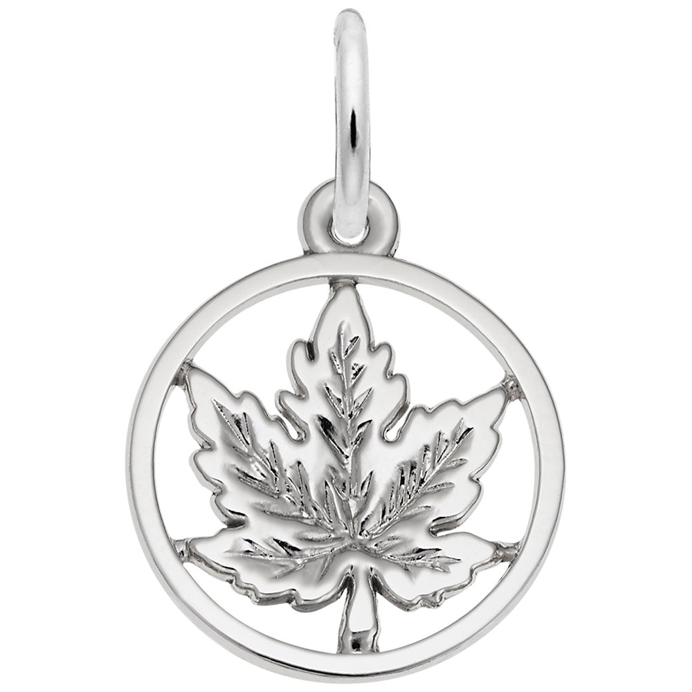 Small Maple Leaf Ring Charm - Celebrate Canadian Patriotism 0102