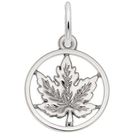 Small Maple Leaf Ring Charm - Celebrate Canadian Patriotism 0102