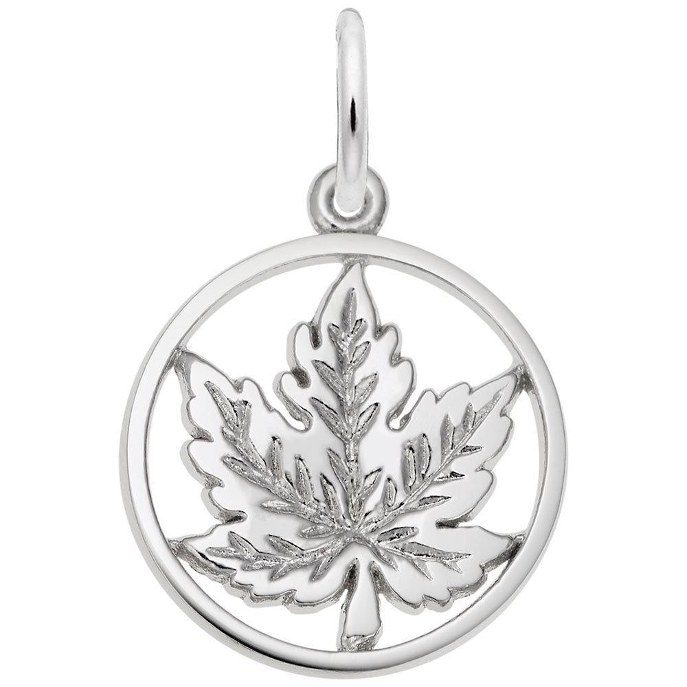 Large Maple Leaf Ring Charm - Celebrate Canadian Patriotism 0104