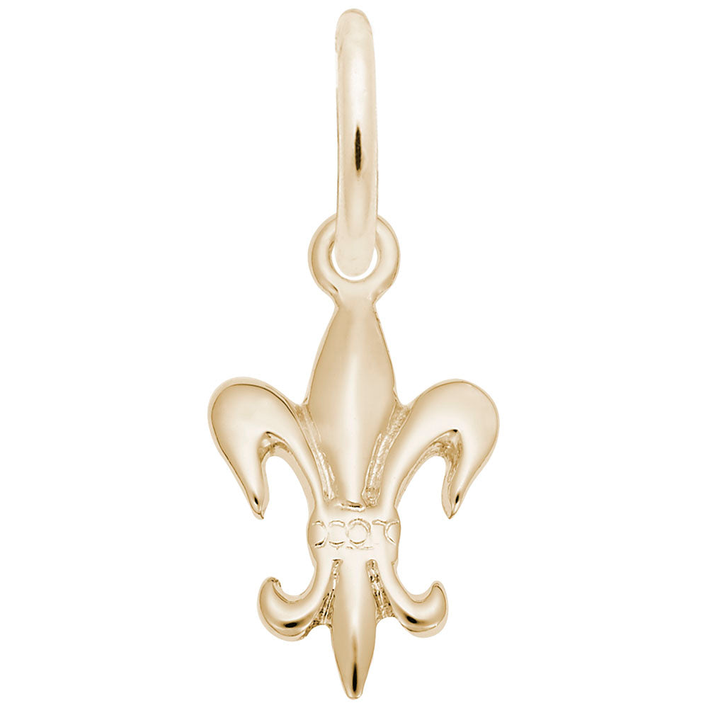 Fleur de Lis Accent Charm for Travel Lovers - Rembrandt Charms 0125