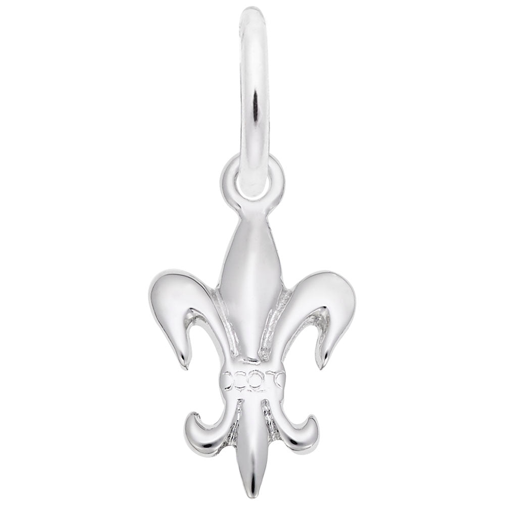 Fleur de Lis Accent Charm for Travel Lovers - Rembrandt Charms 0125