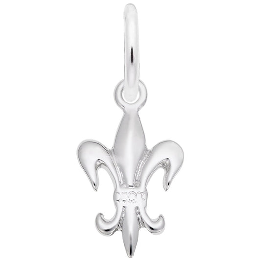 Fleur de Lis Accent Charm for Travel Lovers - Rembrandt Charms 0125