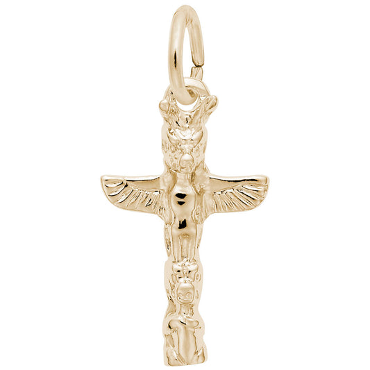 Vancouver Totem Pole Charm - Unique Travel Souvenir Jewelry 0131-010