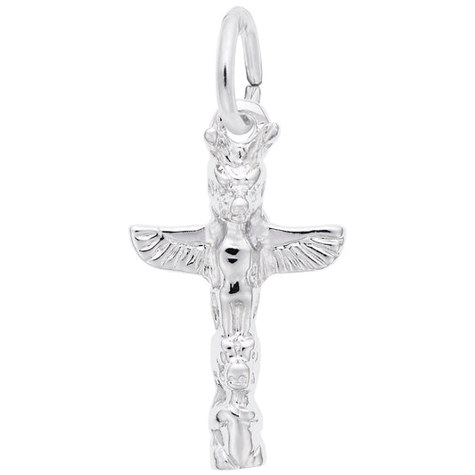Victoria Totem Pole Charm - Unique Historical Travel Jewelry 0131-011