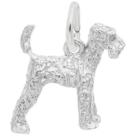 Airedale Dog Charm - Unique Pet Jewelry for Dog Lovers 0146