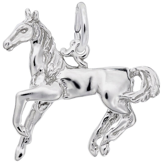 Galloping Horse Charm for Pet Lovers - Elegant Animal Jewelry 0153