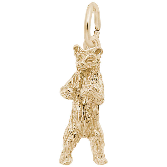 Standing Bear Charm - Adorable Animal Jewelry for Pet Lovers 0156
