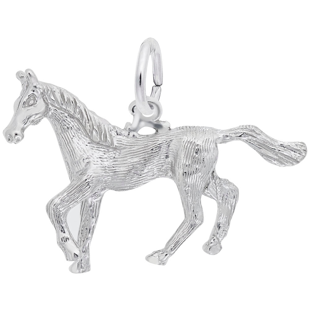 Trotting Horse Charm for Pet Lovers - Elegant Animal Jewelry 0174