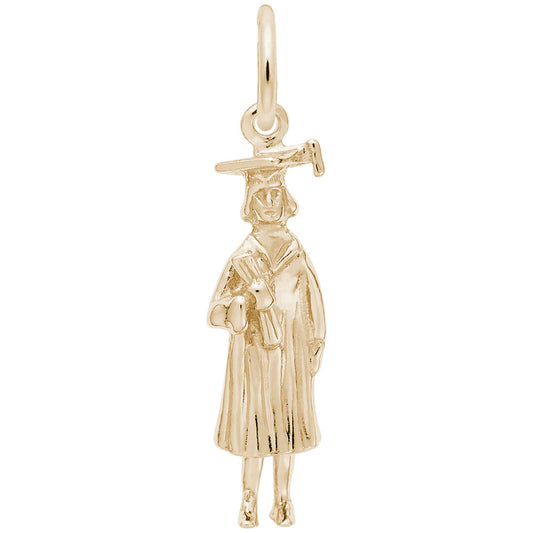 Personalized Female Graduate Charm - Custom Graduation Keepsake 0177