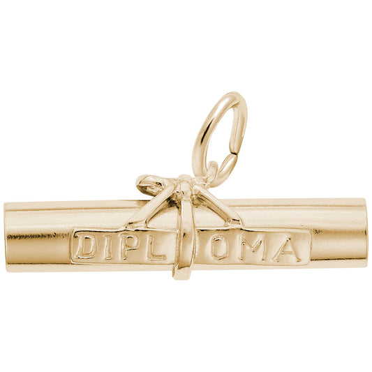 Personalized Diploma Charm - Custom Award Keepsake Jewelry 0185