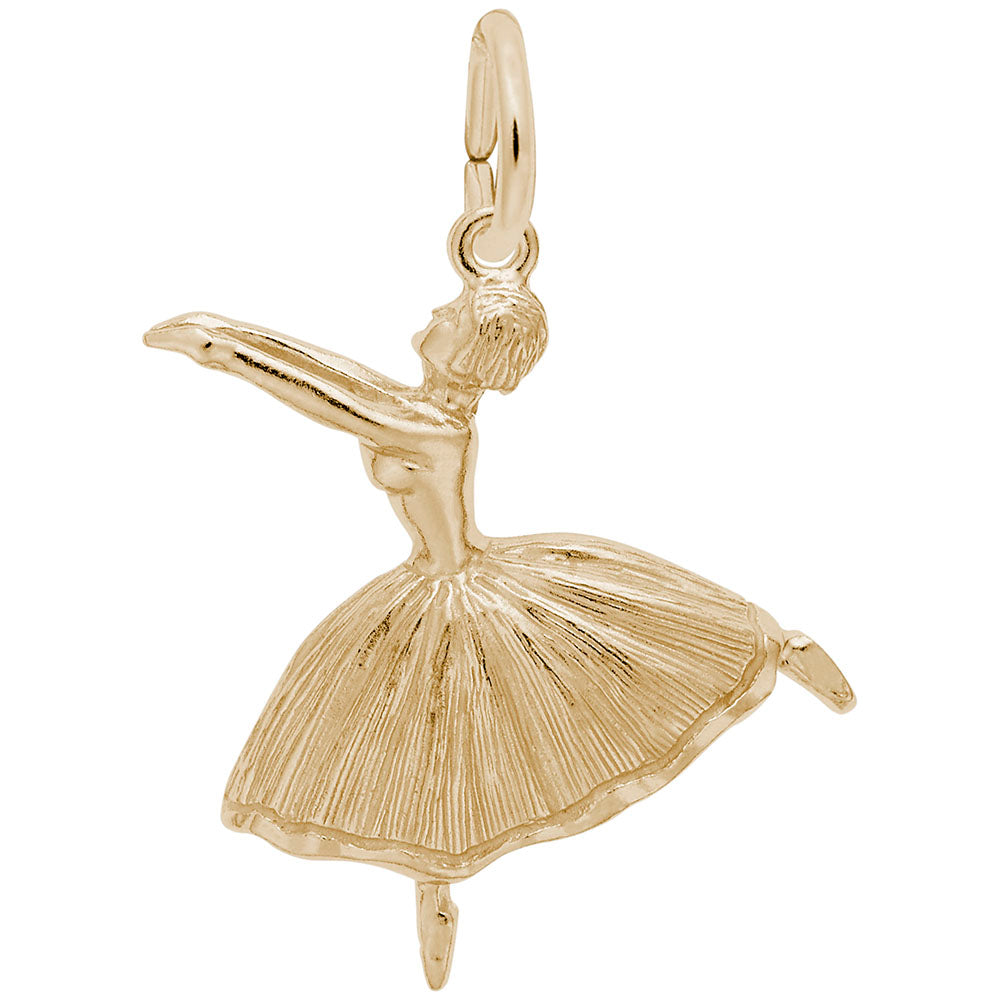 Ballet Dancer Charm with Skirt - Perfect for Dance Lovers 0190