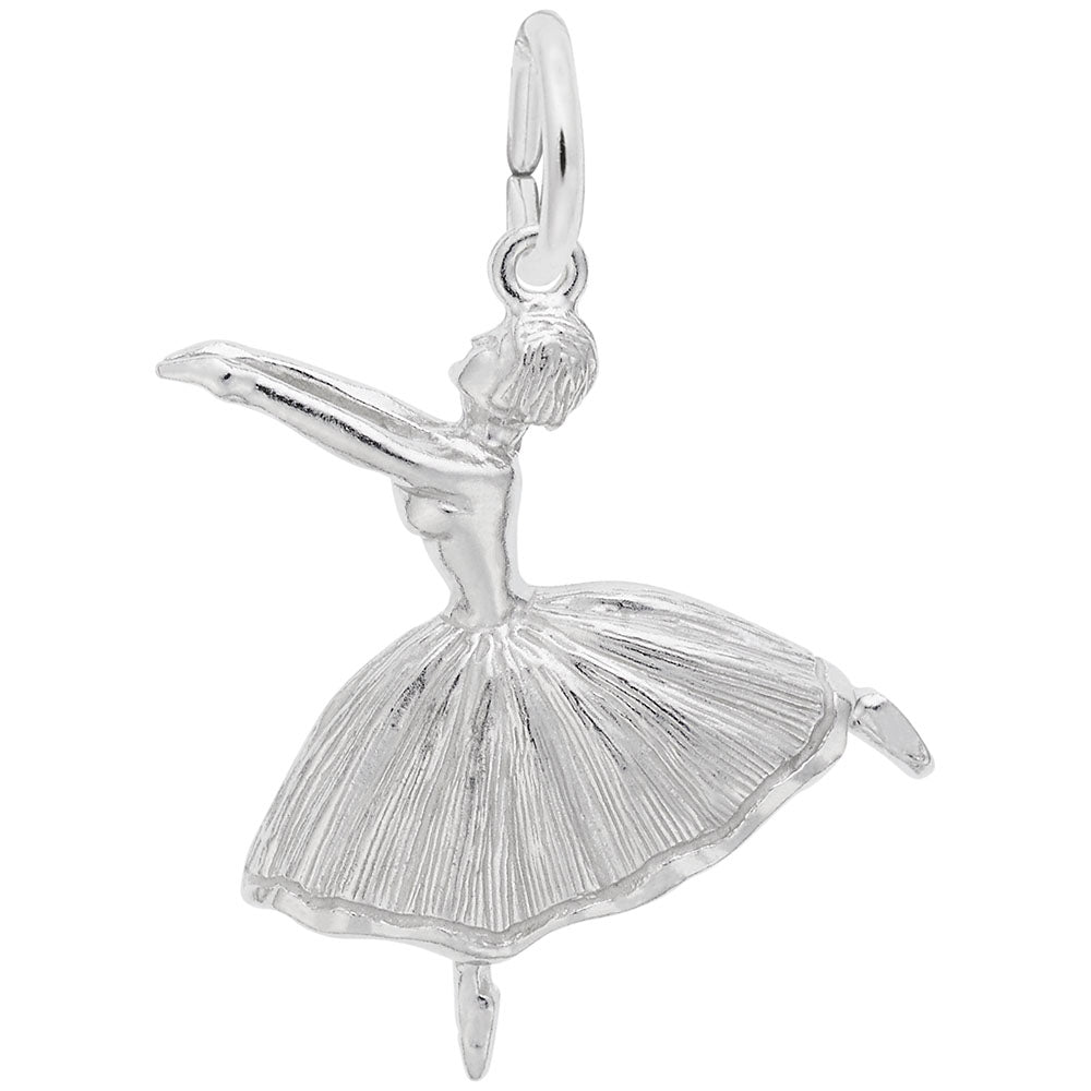 Ballet Dancer Charm with Skirt - Perfect for Dance Lovers 0190