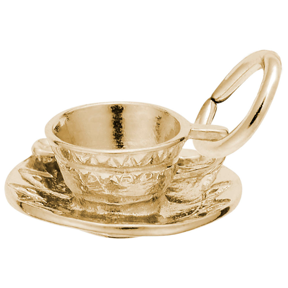 Charming Cup and Saucer Pendant - Perfect for Baking Enthusiasts 0199