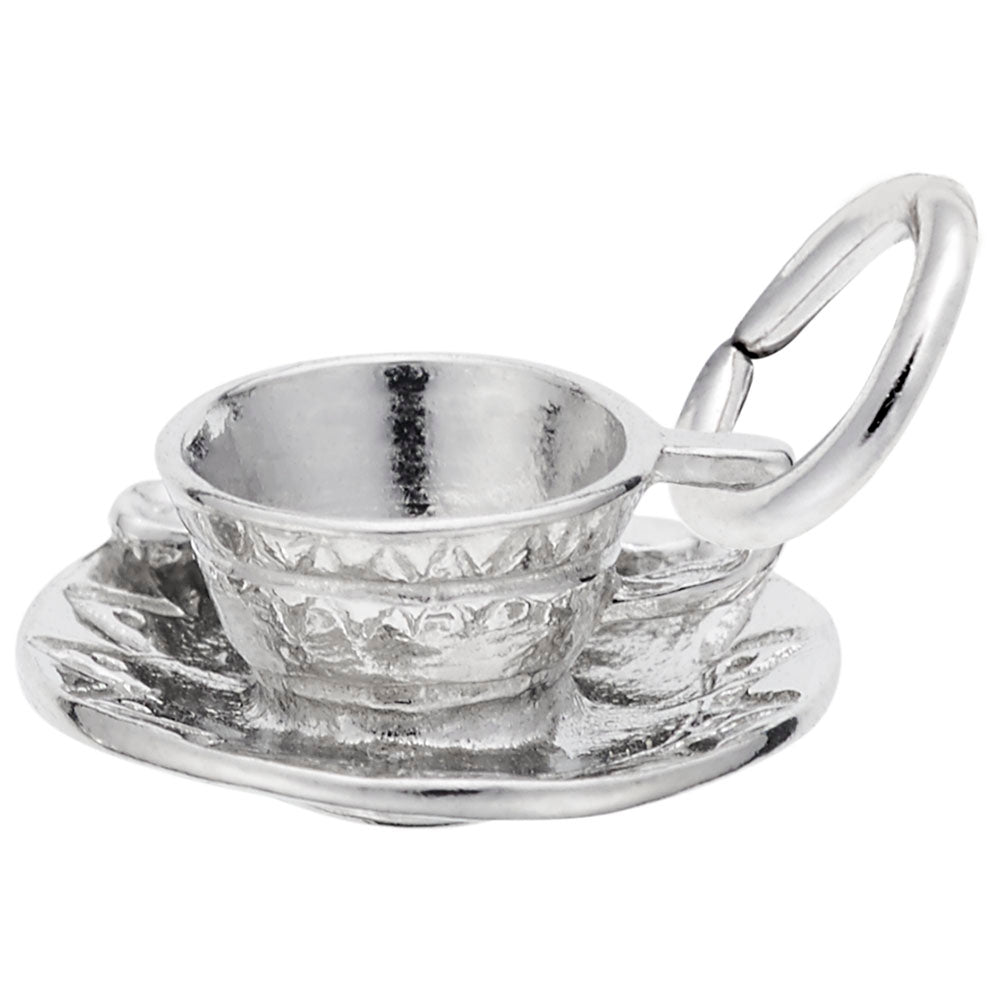 Charming Cup and Saucer Pendant - Perfect for Baking Enthusiasts 0199