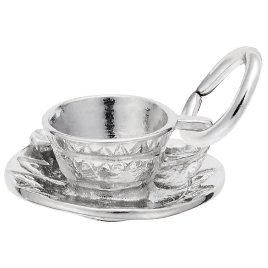 Charming Cup and Saucer Pendant - Perfect for Baking Enthusiasts 0199