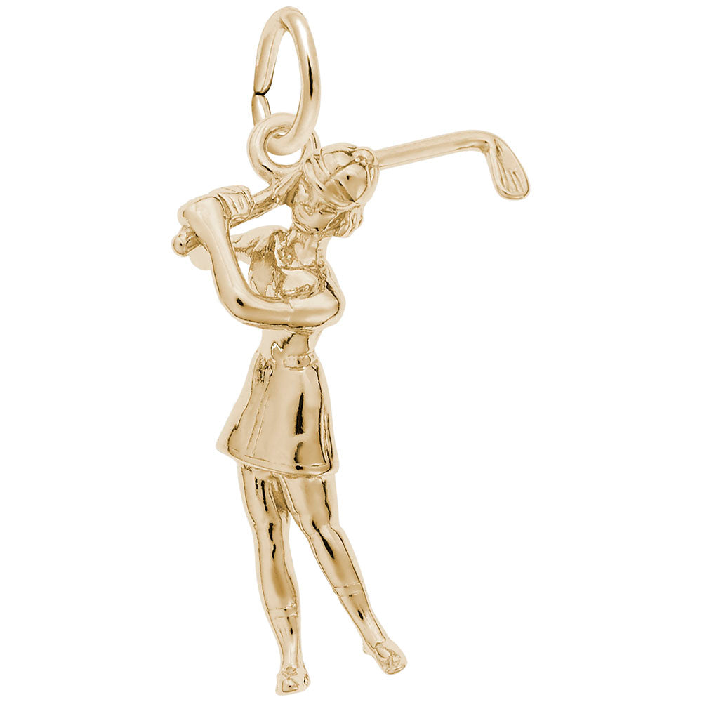 Female Golfer Charm - Elegant Golf Jewelry for Women 0233