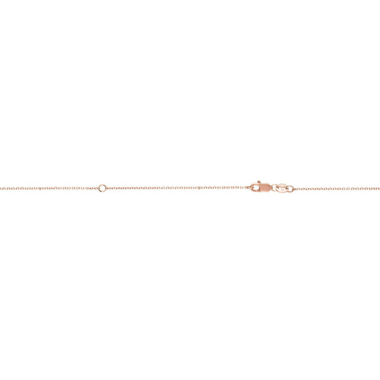 Royal Chain 10K Gold 0.87mm Extendable Diamond Cut Cable Chain 025ELCAB