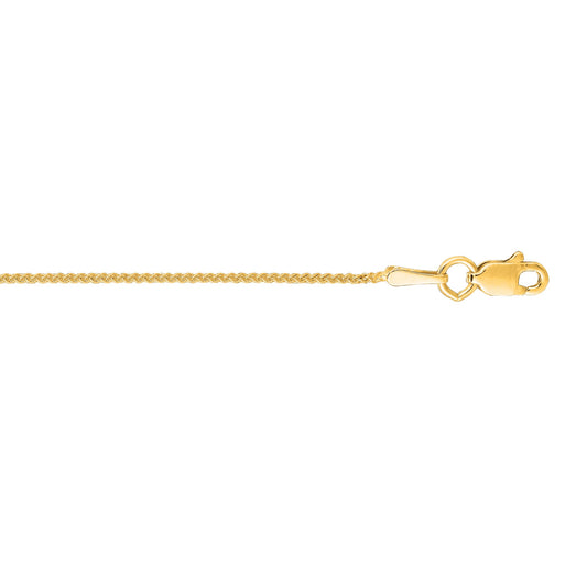 Royal Chain 10K Gold 1.0mm Wheat Chain 025RW