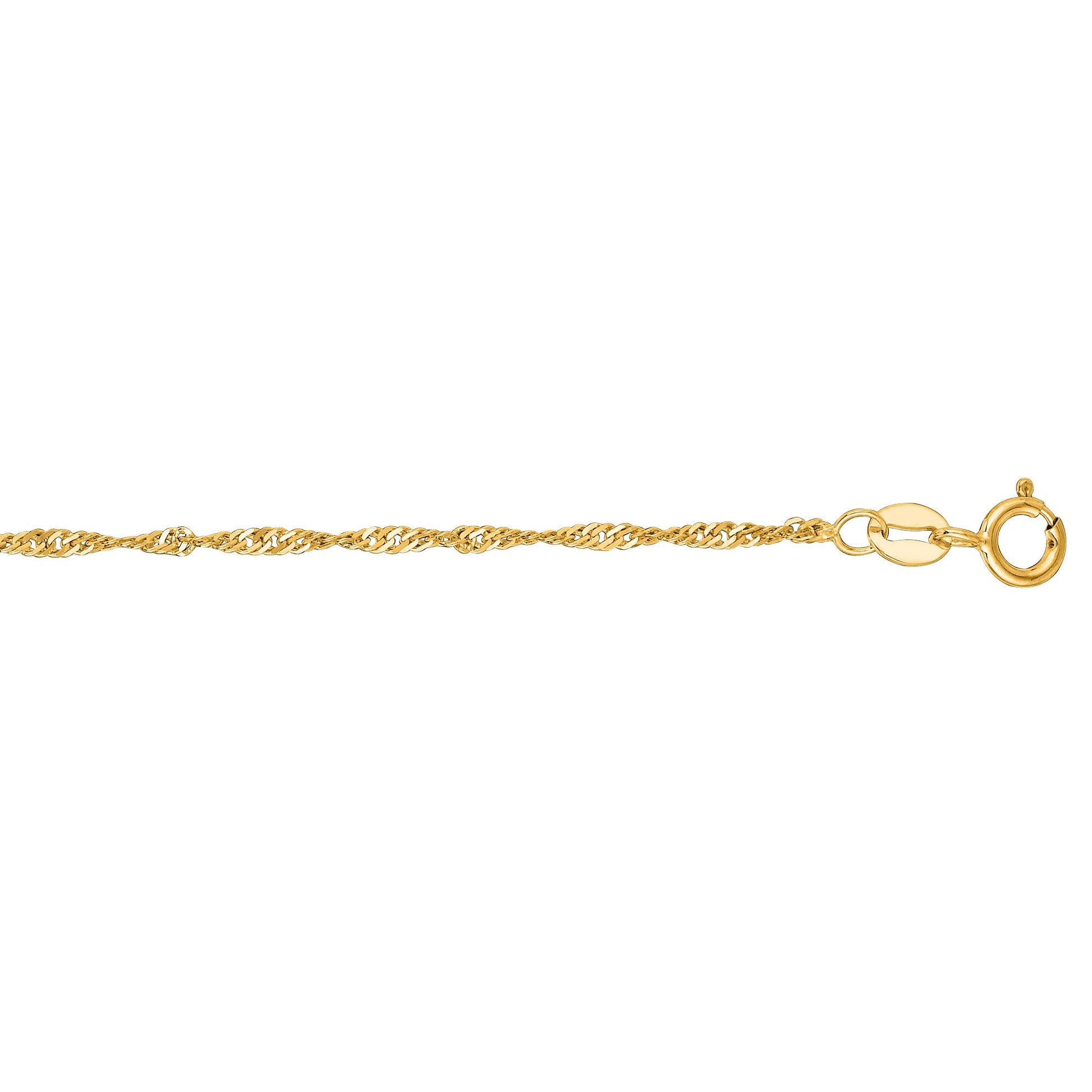 Royal Chain 10K Gold 1.5mm Singapore Chain 025SING