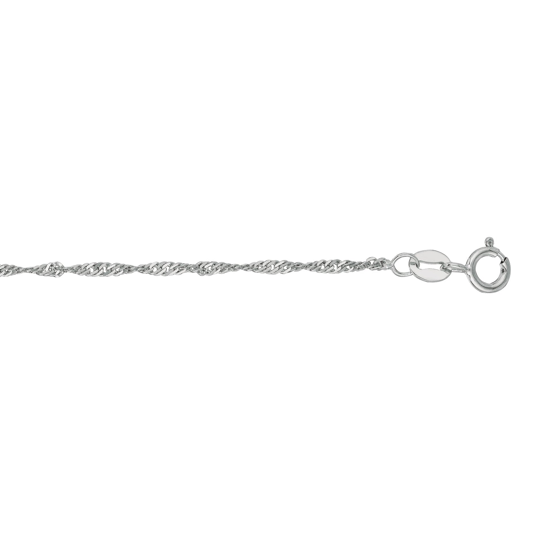 Royal Chain 10K Gold 1.5mm Singapore Chain 025WSNG