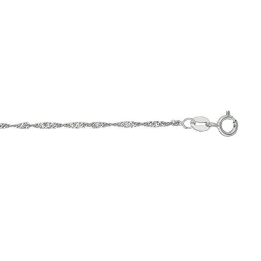 Royal Chain 10K Gold 1.5mm Singapore Chain 025WSNG
