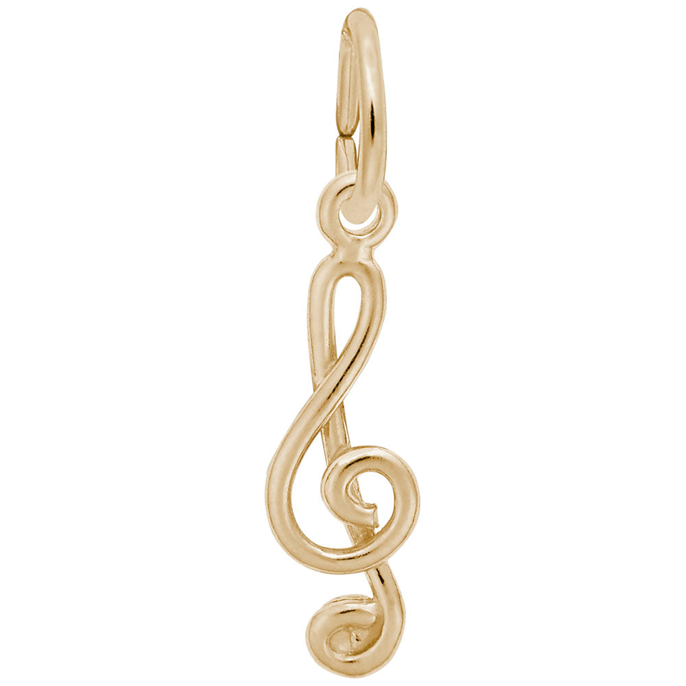 Treble Clef Accent Charm for Music Lovers - Rembrandt Charms 0291