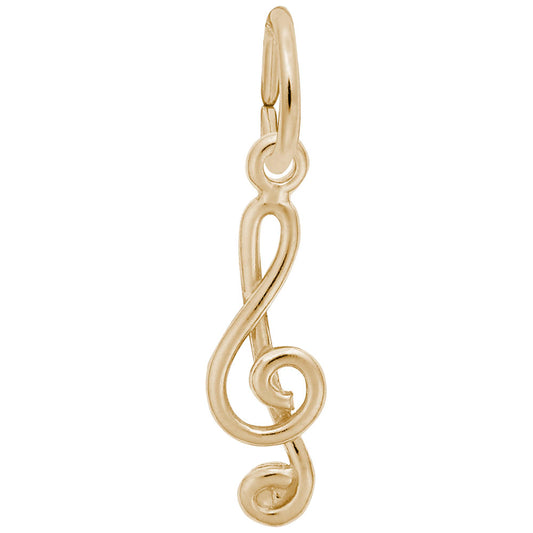Treble Clef Accent Charm for Music Lovers - Rembrandt Charms 0291