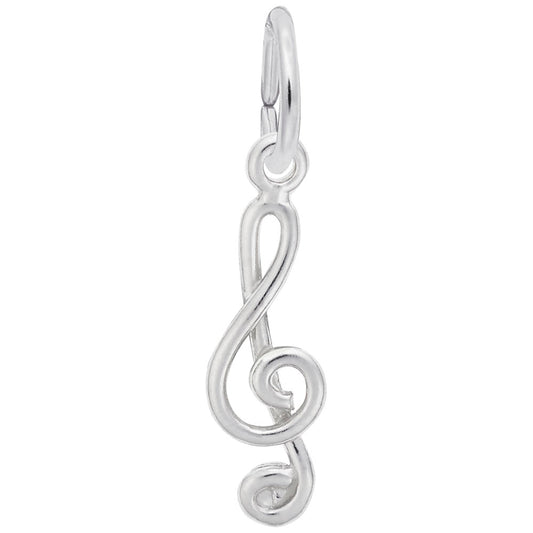 Treble Clef Accent Charm for Music Lovers - Rembrandt Charms 0291