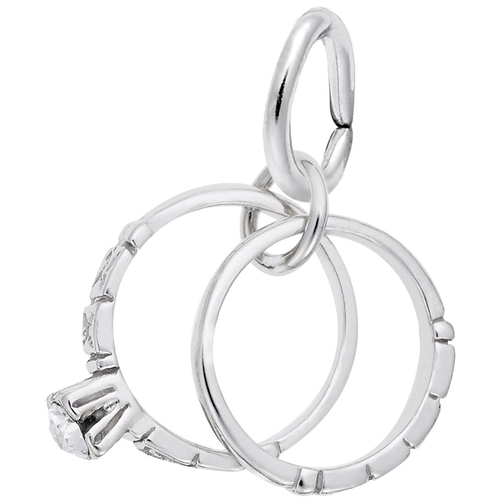Elegant Wedding Rings Charm for Love and Marriage Jewelry 0293