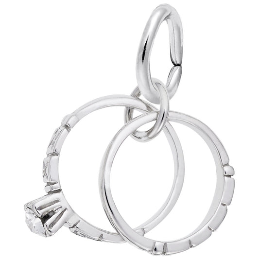 Elegant Wedding Rings Charm for Love and Marriage Jewelry 0293
