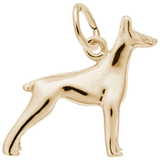 Elegant Doberman Dog Charm - Perfect Gift for Pet Lovers 0299