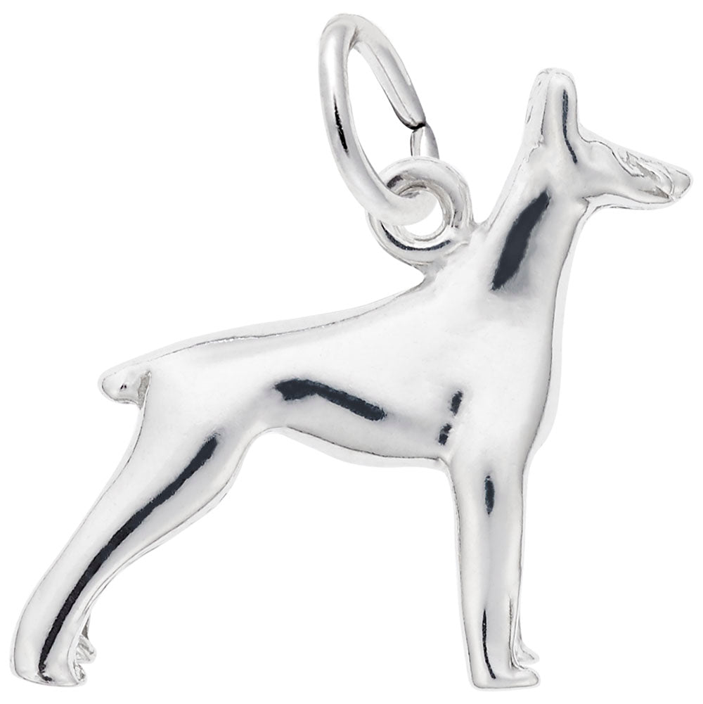 Elegant Doberman Dog Charm - Perfect Gift for Pet Lovers 0299