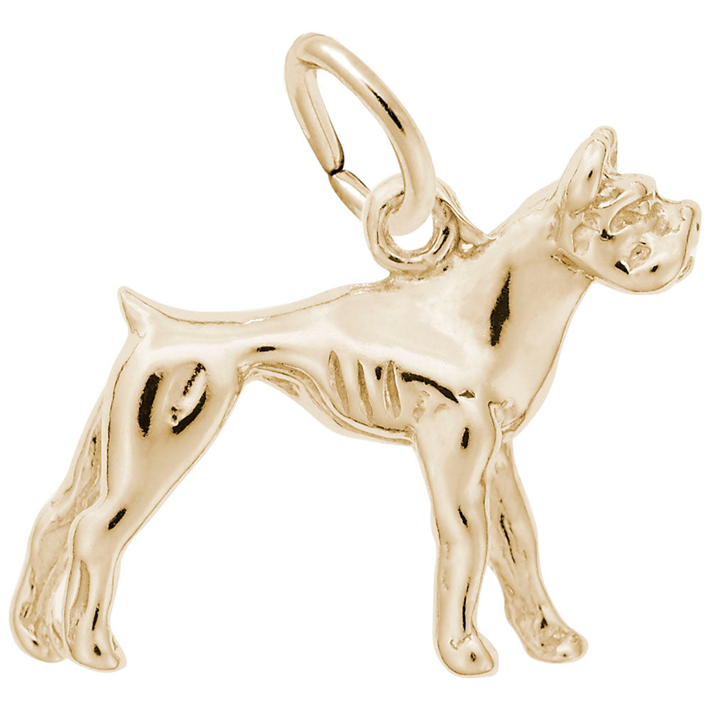 Charming Boxer Dog Charm for Pet Lovers - Unique Jewelry Gift 0300