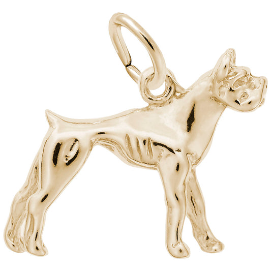 Charming Boxer Dog Charm for Pet Lovers - Unique Jewelry Gift 0300