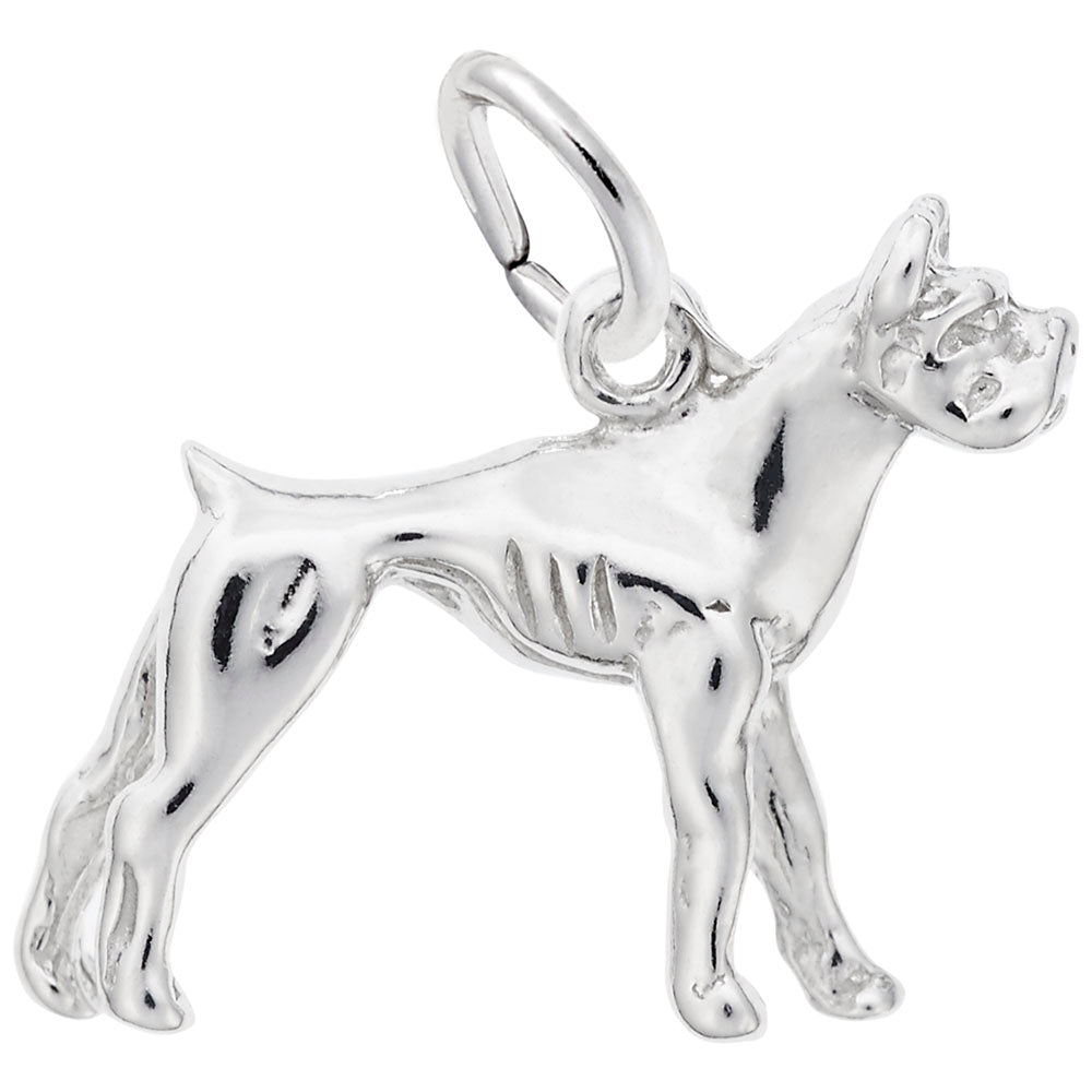 Charming Boxer Dog Charm for Pet Lovers - Unique Jewelry Gift 0300