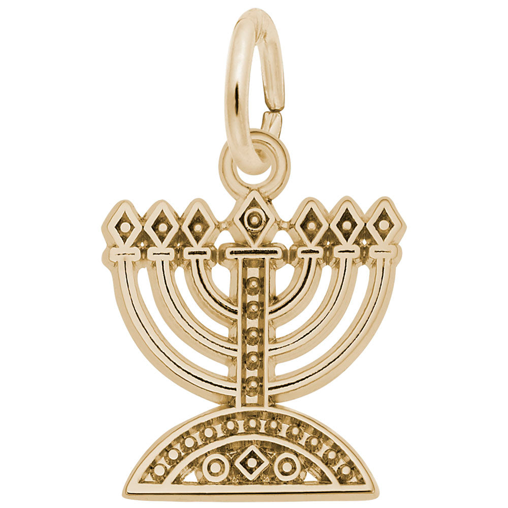 Elegant Menorah Charm for Special Occasions - Religious Jewelry 0334