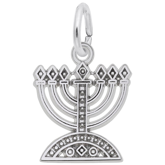 Elegant Menorah Charm for Special Occasions - Religious Jewelry 0334